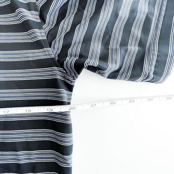 Greg Norman Mens Athletic Polo Shirt Stripes Collared Short Sleeve Black Medium - Picture 5 of 7